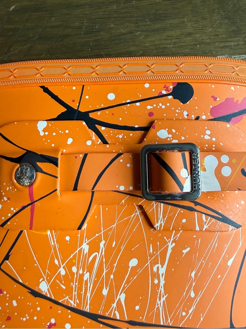 Hunter Paint Splatter Rain Boots - Orange - Picture 6 of 11